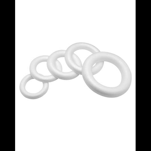 Styrofoam half ring flat 7,5 cm pcs